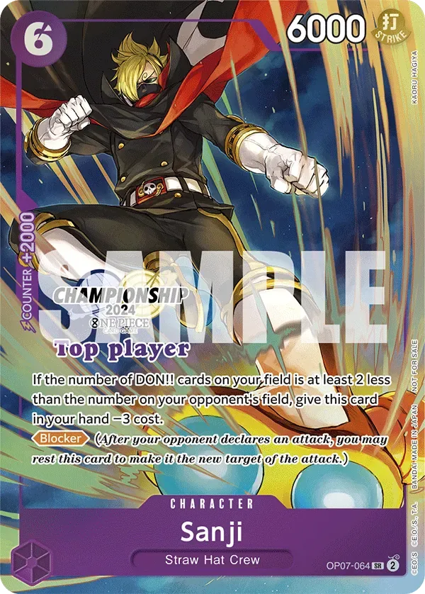 Sanji Special Tournament Promos card