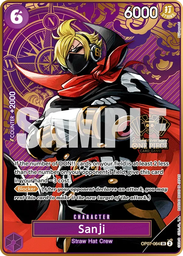 Sanji #OP07-064 Premium Bandai Products Value: $58.29