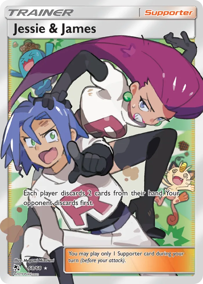 Jessie & James #68 Hidden Fates Pokemon card