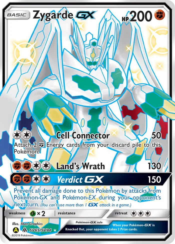 Zygarde-GX #SV65 Hidden Fates Pokemon card