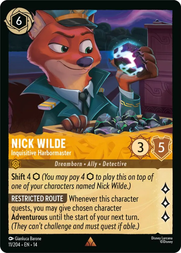 Nick Wilde Hyperia City card
