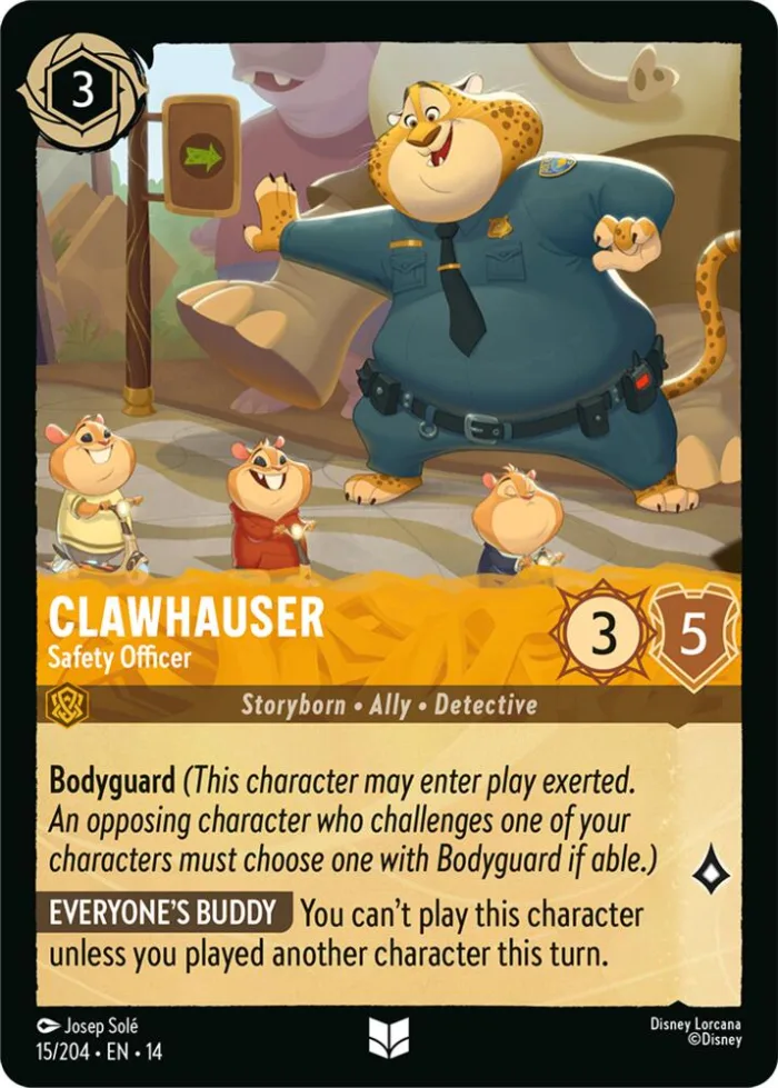 Clawhauser Hyperia City card
