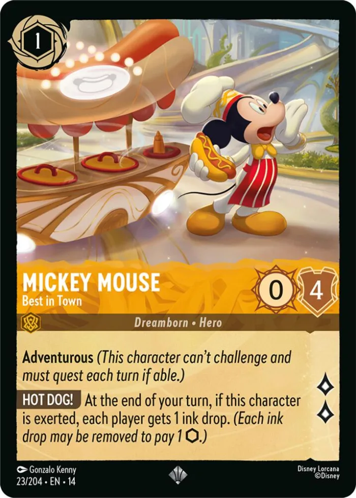 Mickey Mouse Hyperia City card