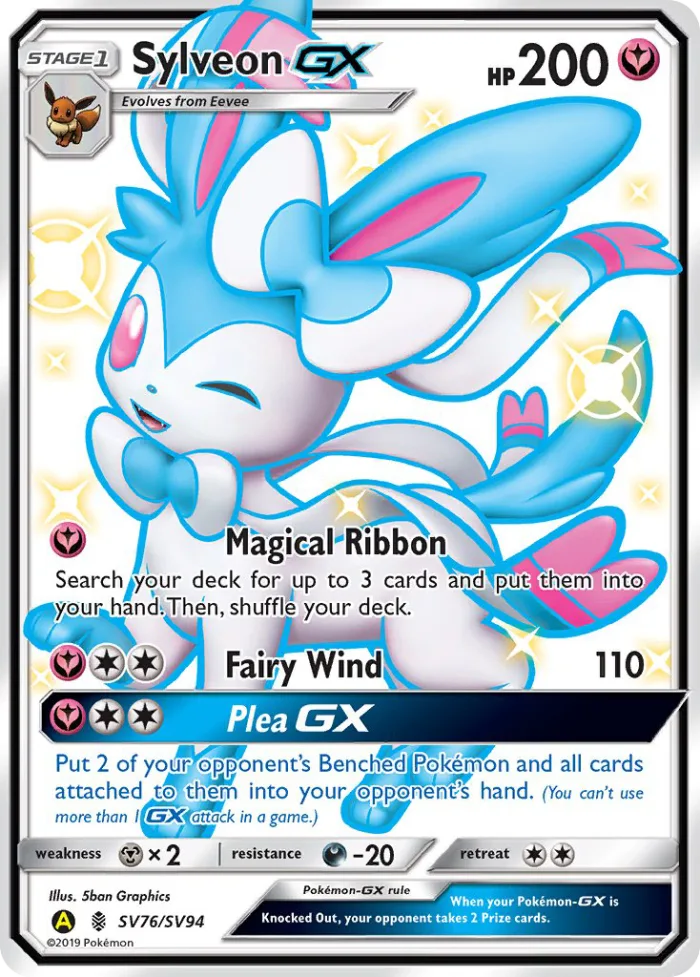 Sylveon-GX #SV76 Hidden Fates Pokemon card