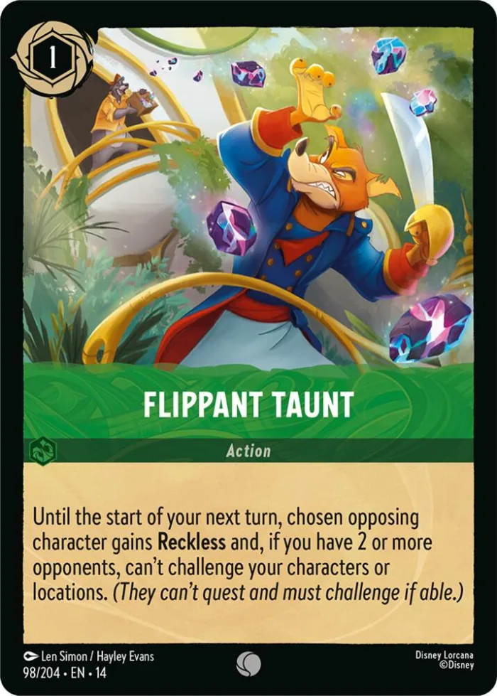 Flippant Taunt Hyperia City card