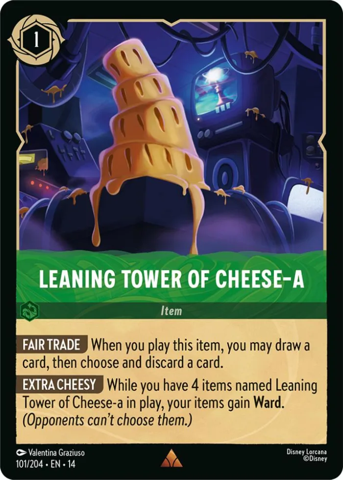 Leaning Tower of Cheese-a Hyperia City card