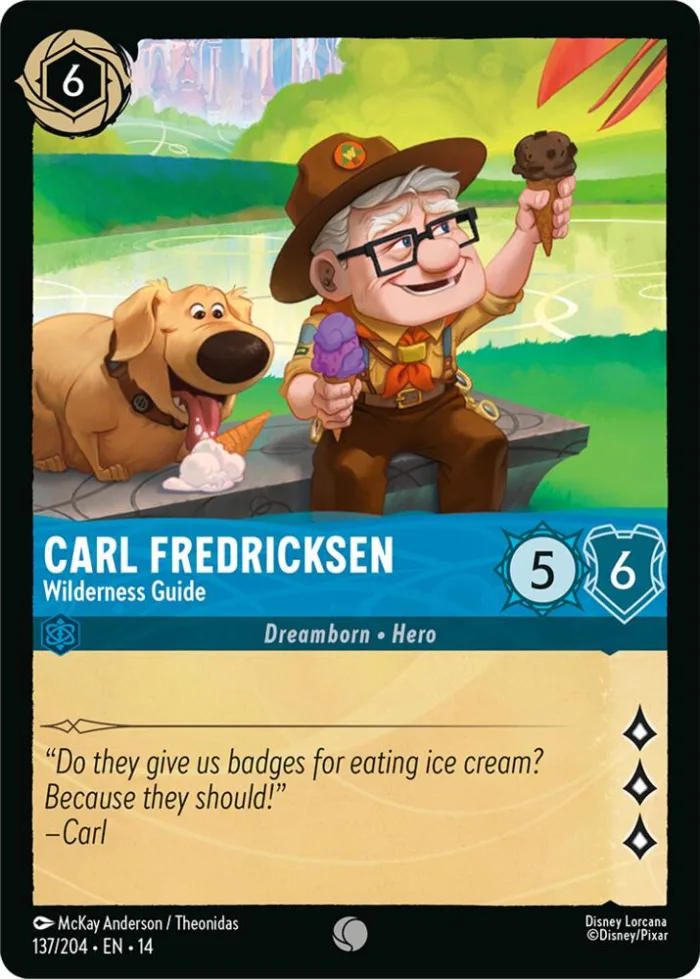 Carl Fredricksen Hyperia City card