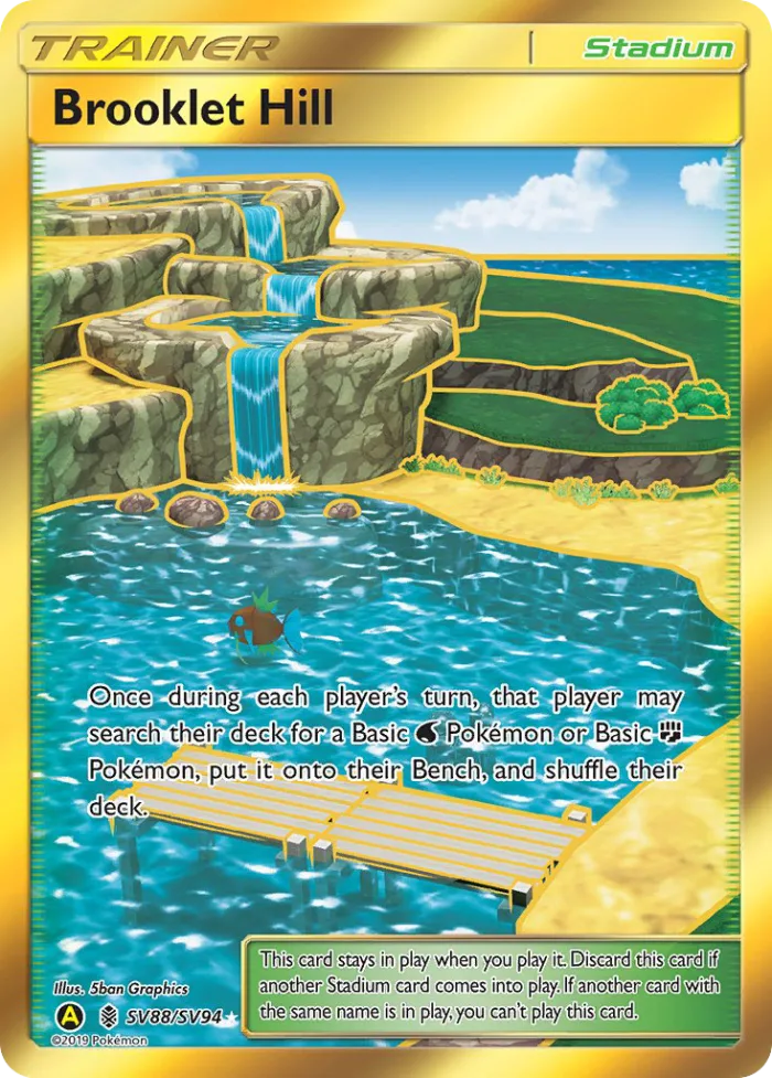 Brooklet Hill #SV88 Hidden Fates Pokemon card