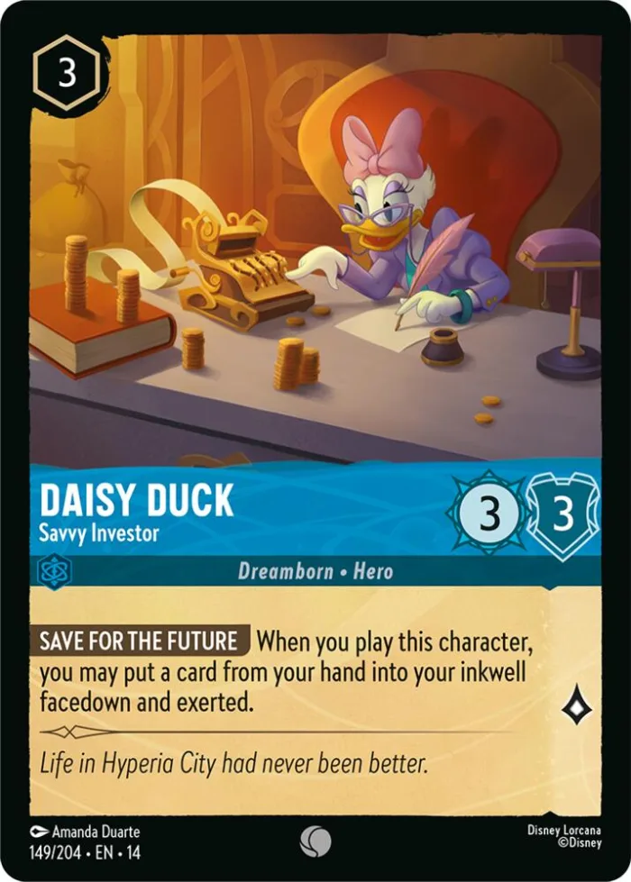 Daisy Duck Hyperia City card
