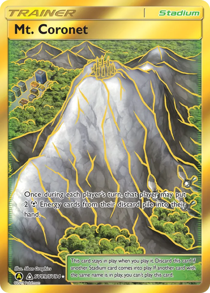 Mt. Coronet #SV89 Hidden Fates Pokemon card