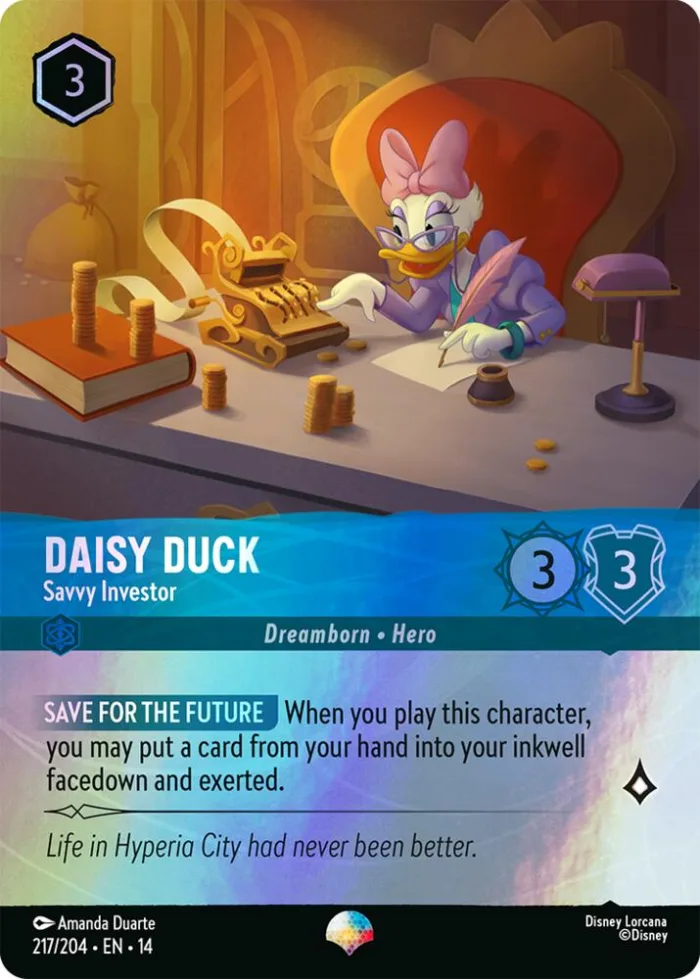 Daisy Duck Hyperia City card