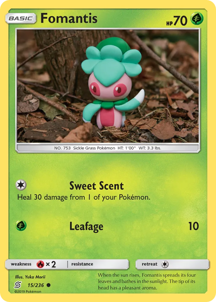 Fomantis #15 Unified Minds Pokemon card