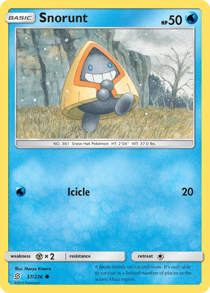 Snorunt #37 Unified Minds Pokemon card