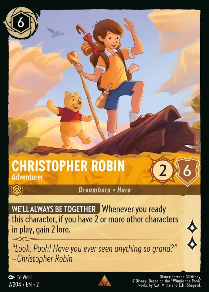 Christopher Robin #2 Rise of the Floodborn Disney Lorcana card
