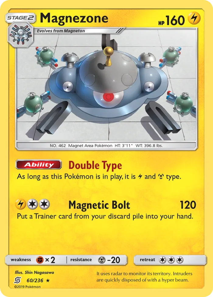 Magnezone #60 Unified Minds Pokemon card