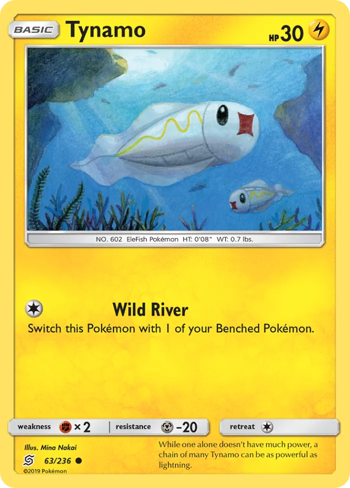 Tynamo #63 Unified Minds Pokemon card