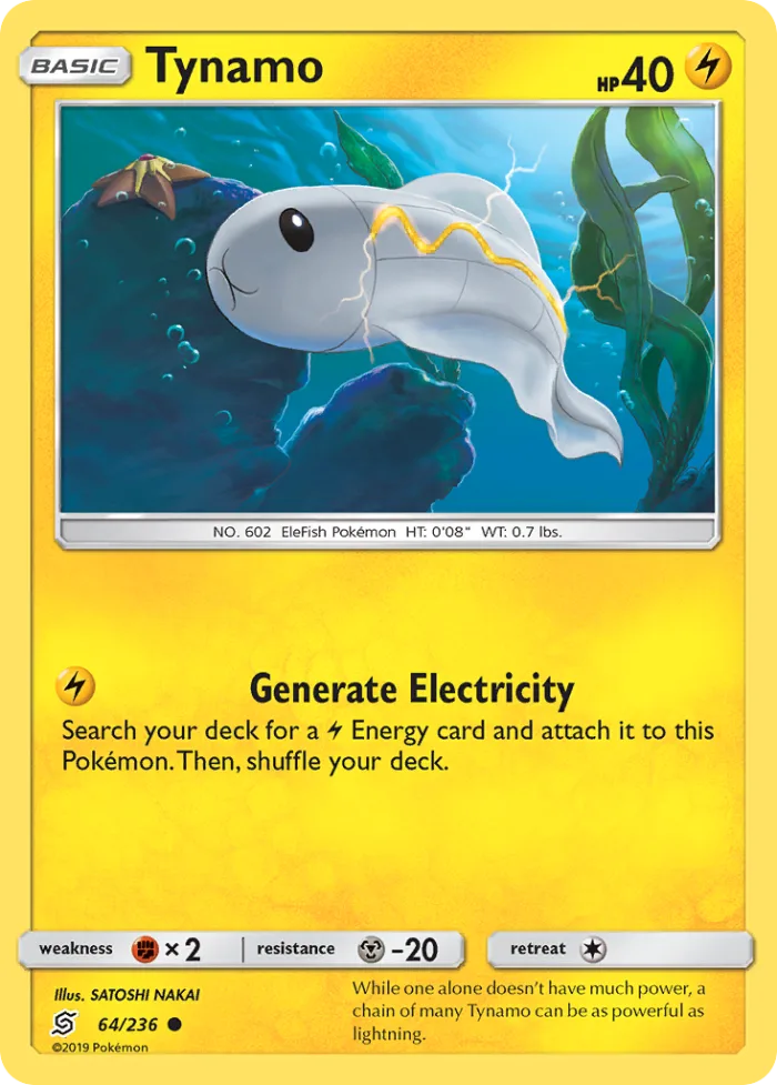 Tynamo #64 Unified Minds Pokemon card