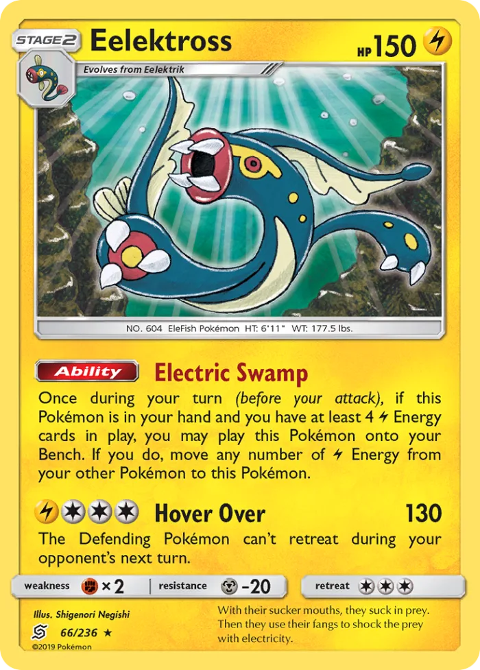 Eelektross #66 Unified Minds Pokemon card