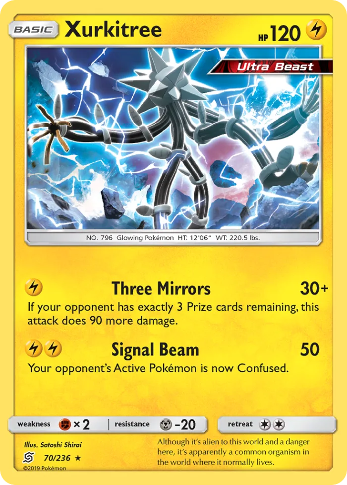 Xurkitree #70 Unified Minds Pokemon card
