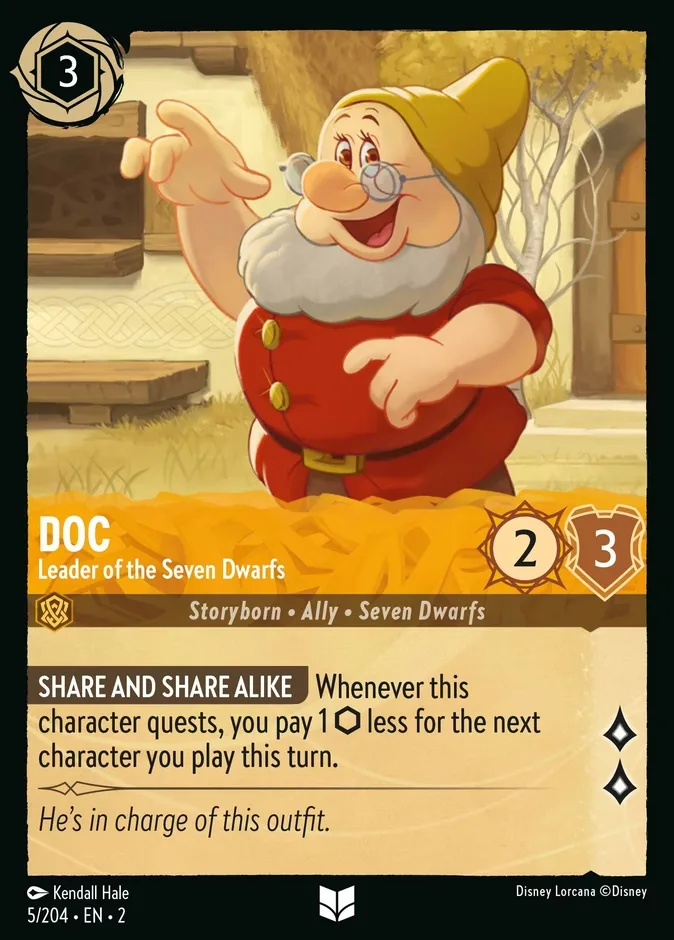 Doc #5 Rise of the Floodborn Disney Lorcana card