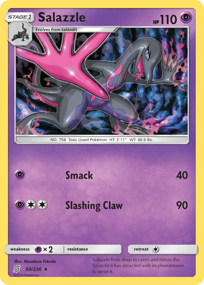 Salazzle #99 Unified Minds Pokemon card