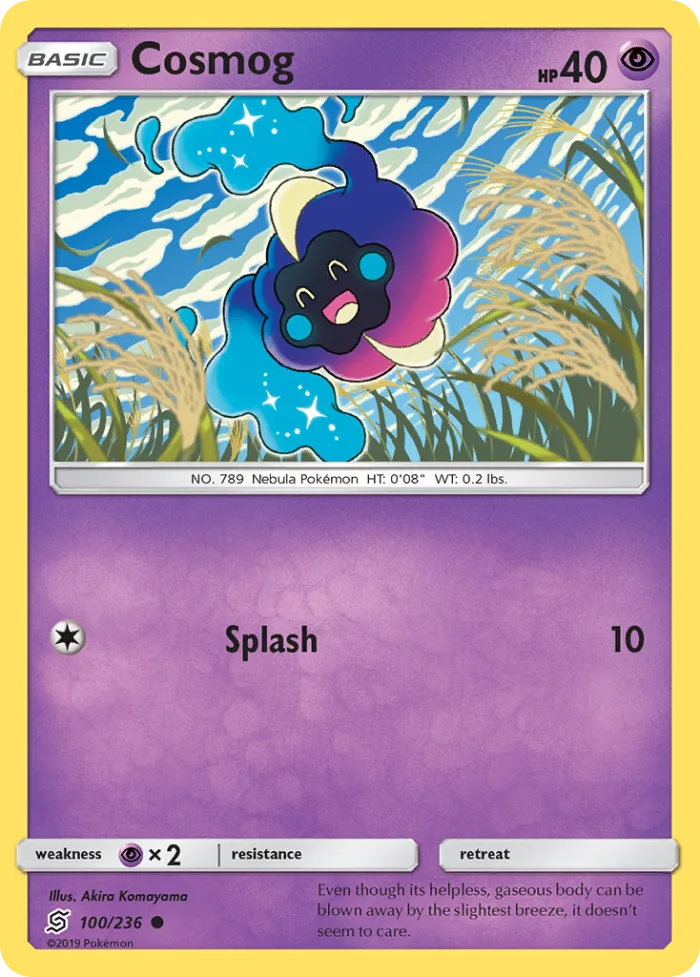 Cosmog #100 Unified Minds Pokemon card