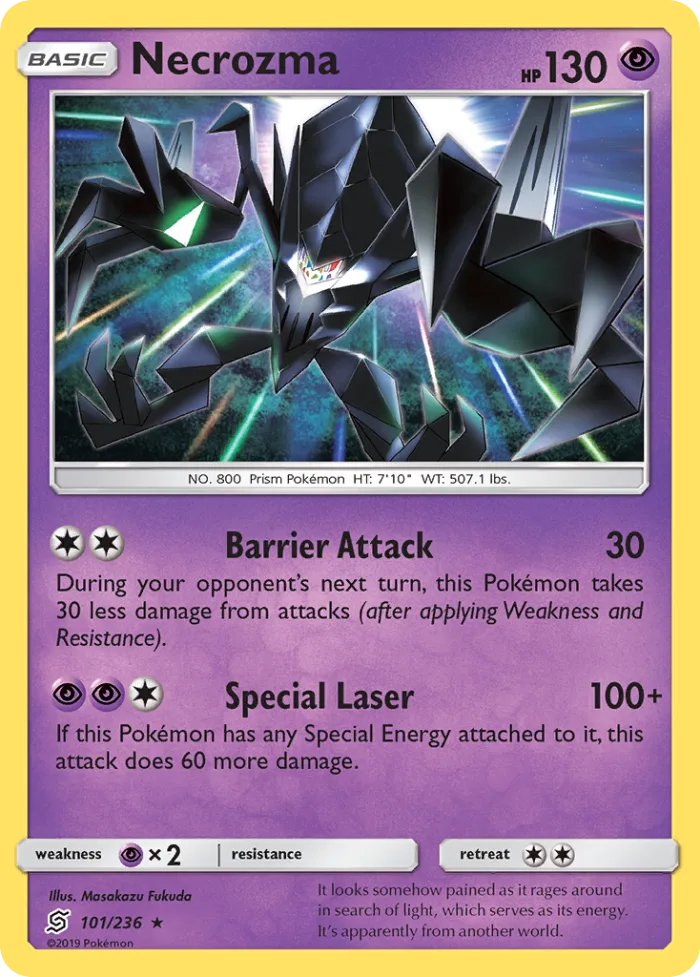 Necrozma #101 Unified Minds Pokemon card