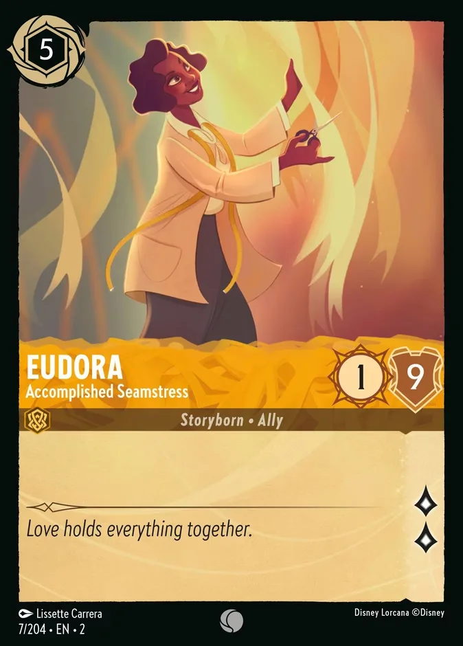 Eudora #7 Rise of the Floodborn Disney Lorcana card