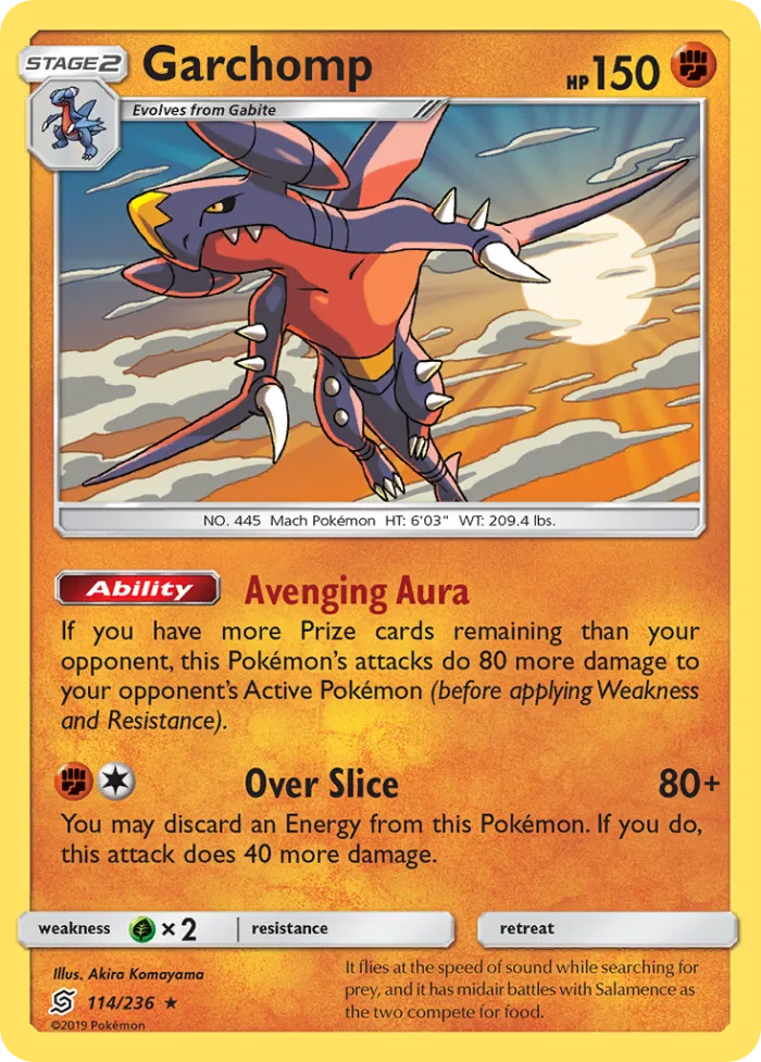 Garchomp #114 Unified Minds Pokemon card