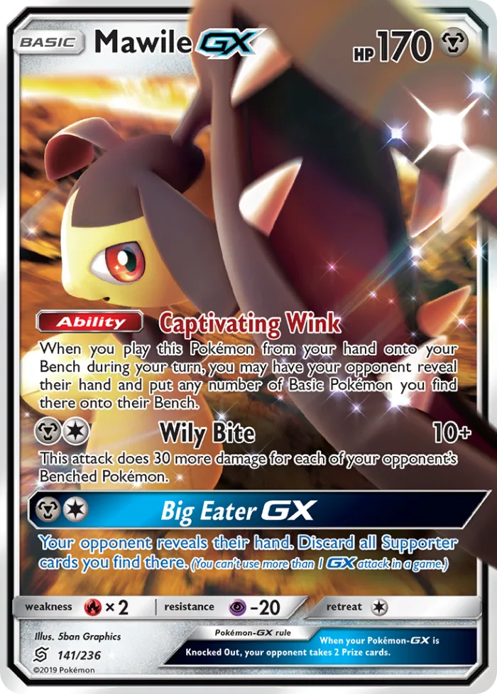 Mawile-GX #141 Unified Minds Pokemon card