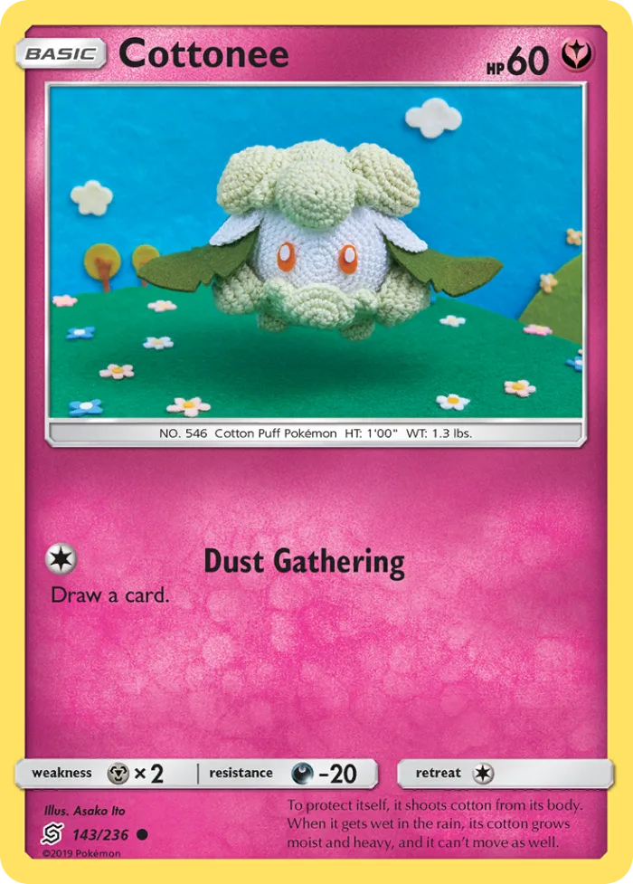 Cottonee #143 Unified Minds Pokemon card