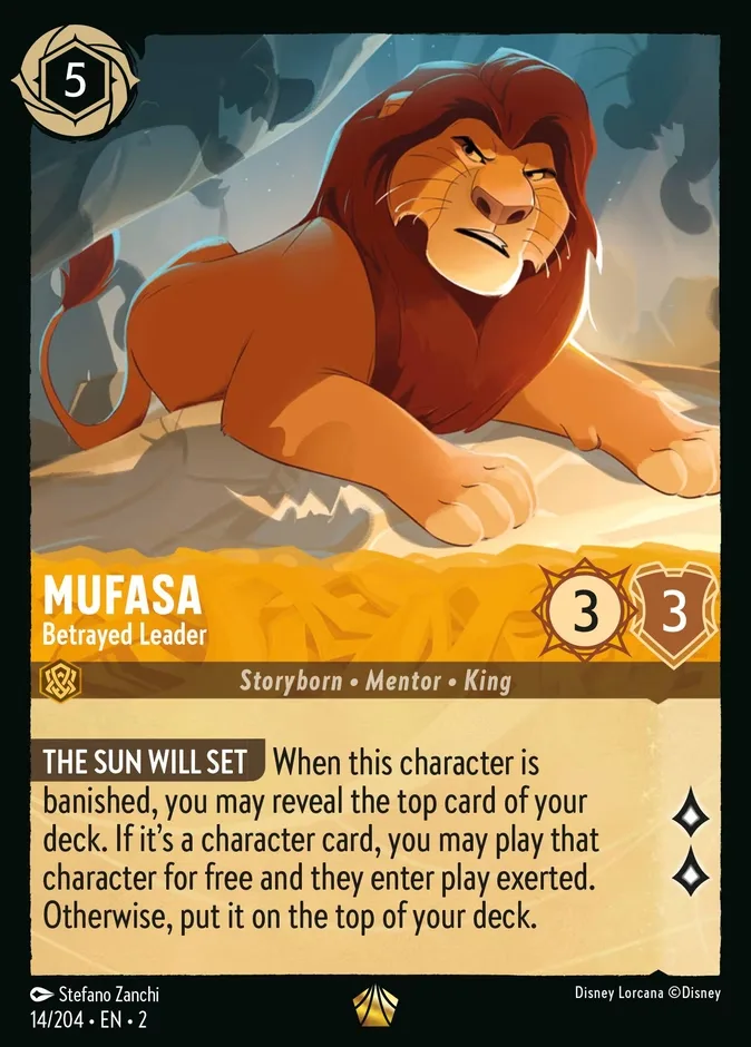 Mufasa #14 Rise of the Floodborn Disney Lorcana card