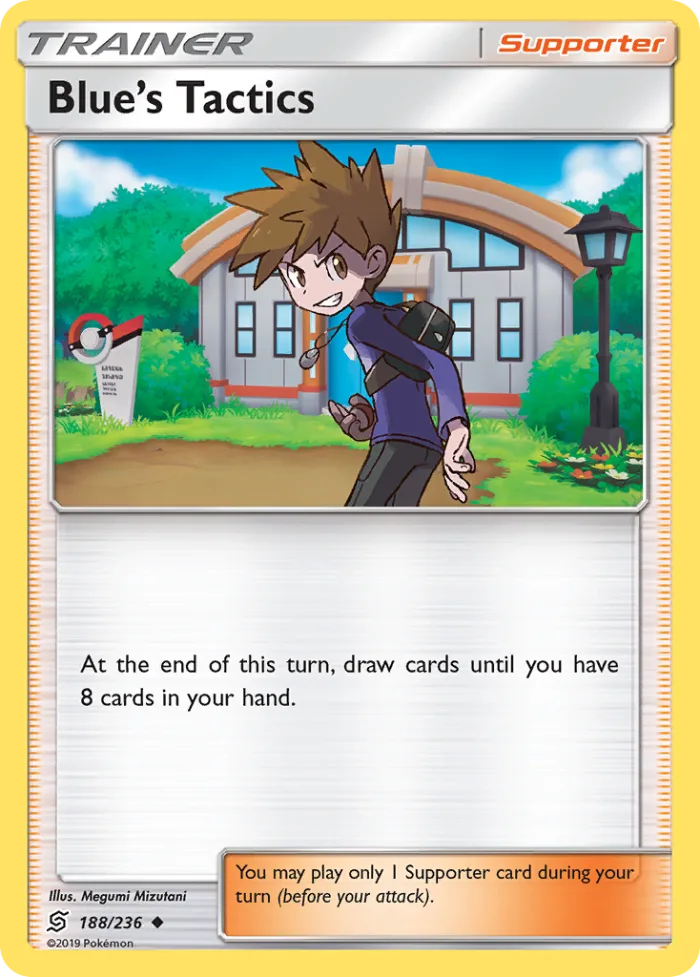 Blue's Tactics #188 Unified Minds Pokemon card