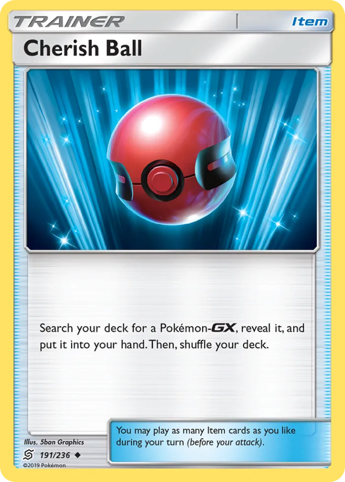 Cherish Ball #191 Unified Minds Pokemon card
