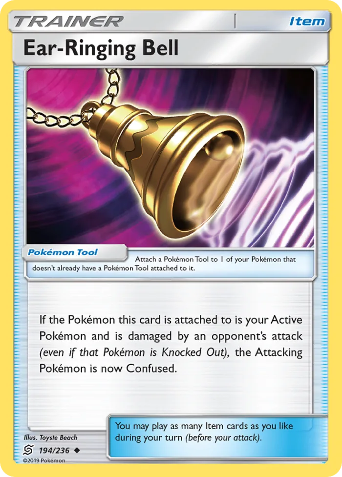 Ear-Ringing Bell #194 Unified Minds Pokemon card