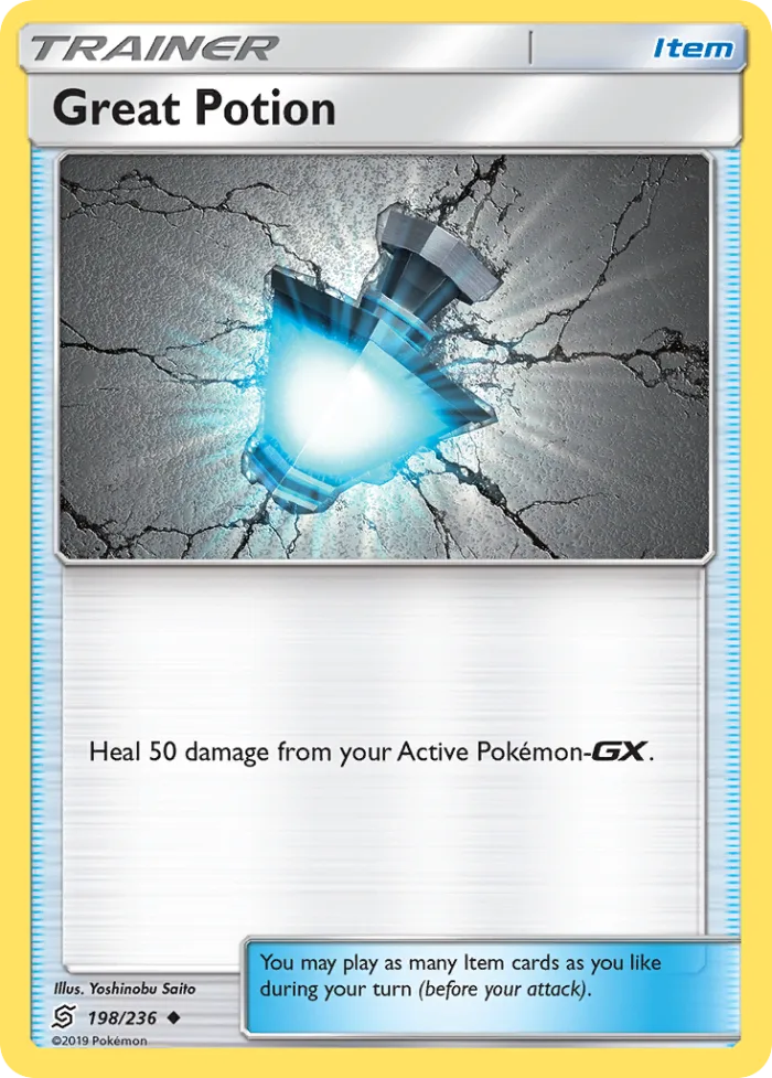 Great Potion #198 Unified Minds Pokemon card