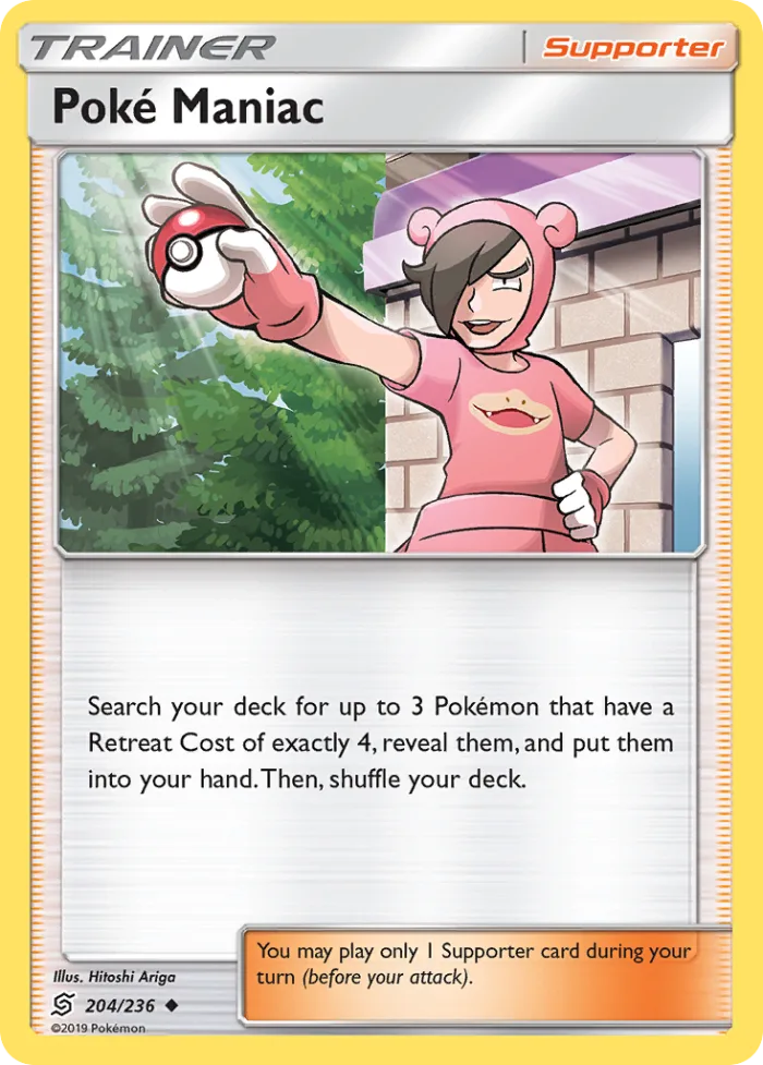 Poké Maniac #204 Unified Minds Pokemon card