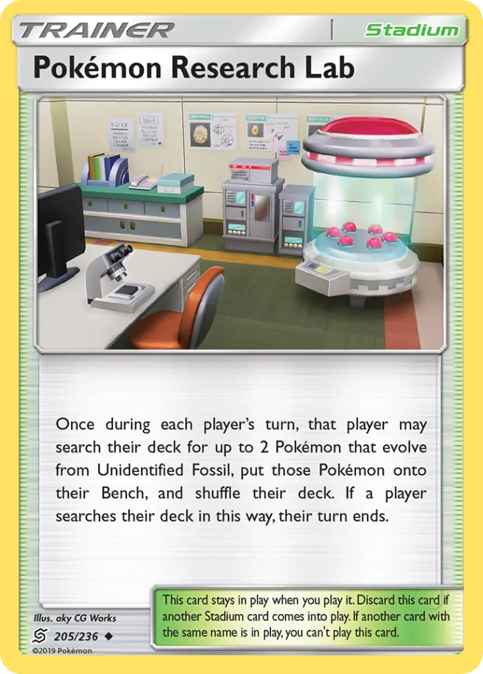 Pokémon Research Lab #205 Unified Minds Pokemon card