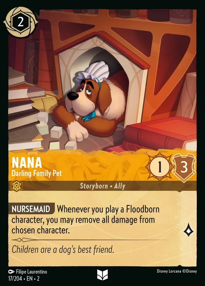Nana #17 Rise of the Floodborn Disney Lorcana card