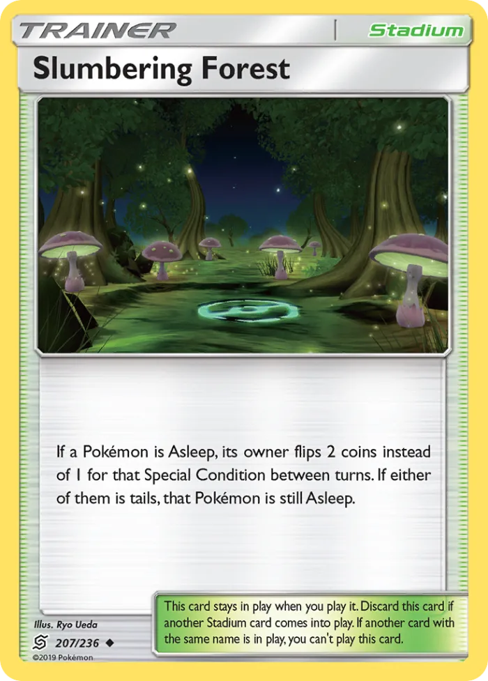 Slumbering Forest #207 Unified Minds Pokemon card