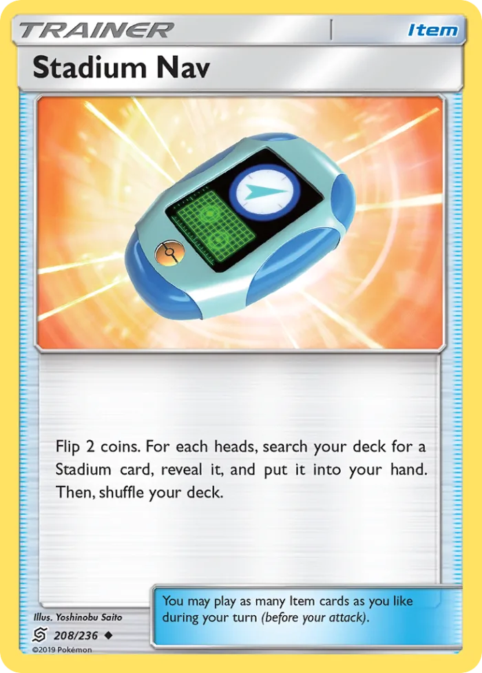 Stadium Nav #208 Unified Minds Pokemon card