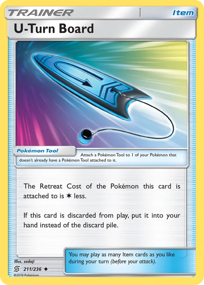 U-Turn Board #211 Unified Minds Pokemon card