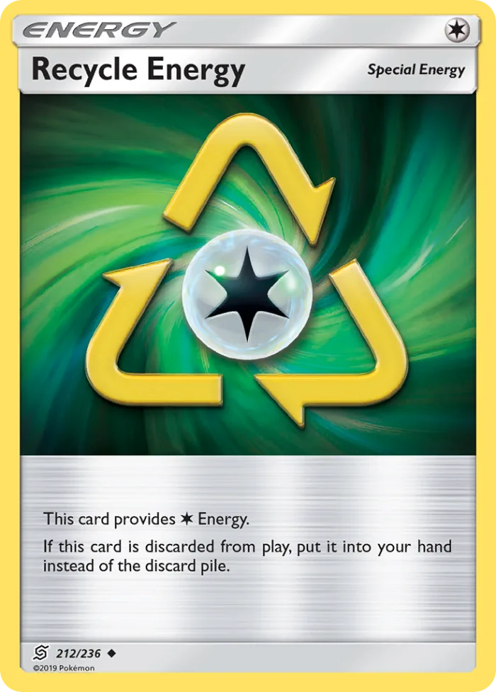 Recycle Energy #212 Unified Minds Pokemon card