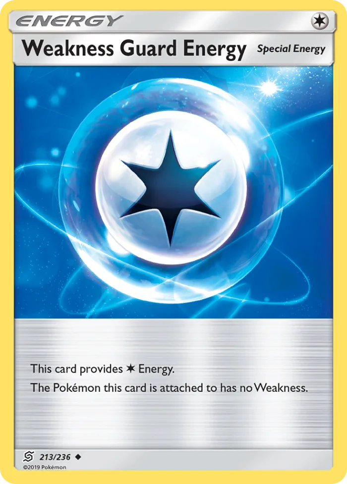 Weakness Guard Energy #213 Unified Minds Pokemon card