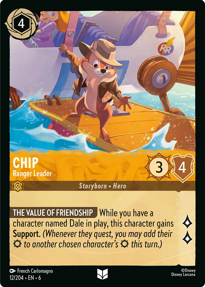 Chip #12 Azurite Sea Disney Lorcana card