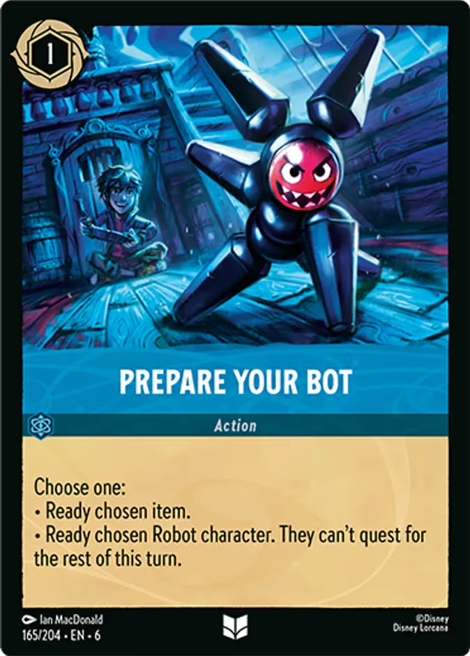 Prepare Your Bot #165 Azurite Sea Disney Lorcana card