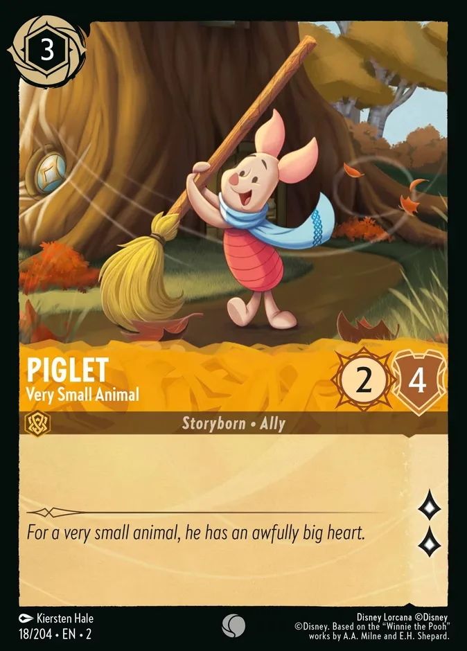Piglet #18 Rise of the Floodborn Disney Lorcana card