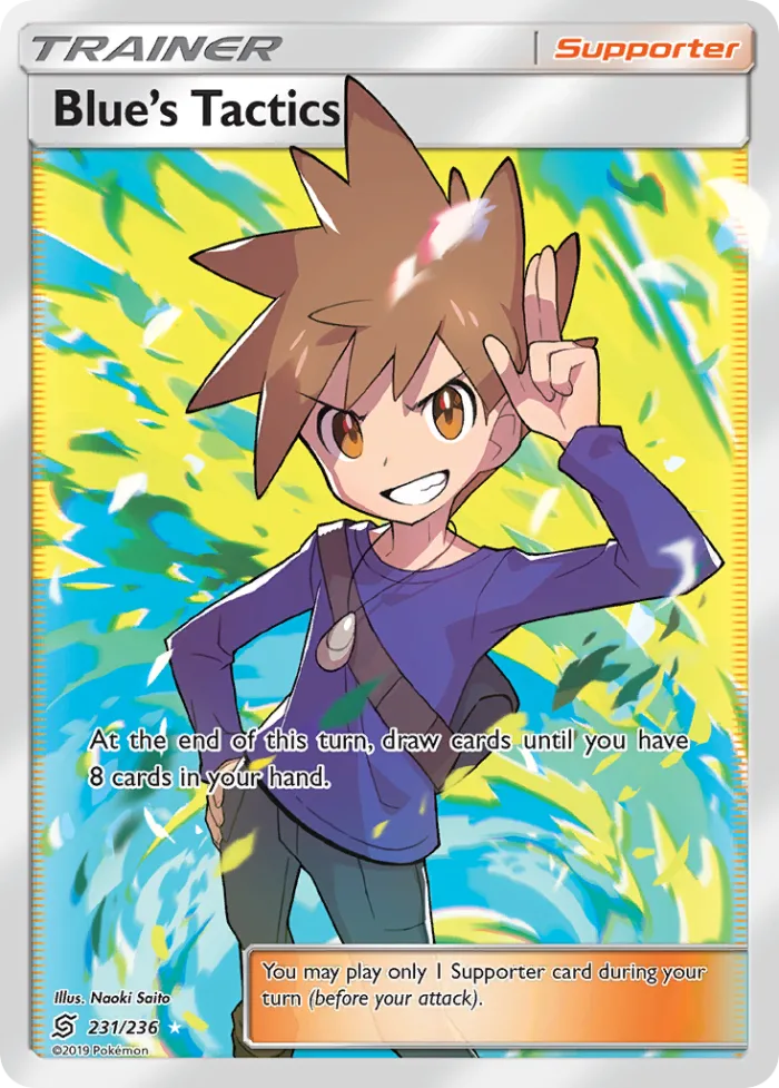 Blue's Tactics #231 Unified Minds Pokemon card