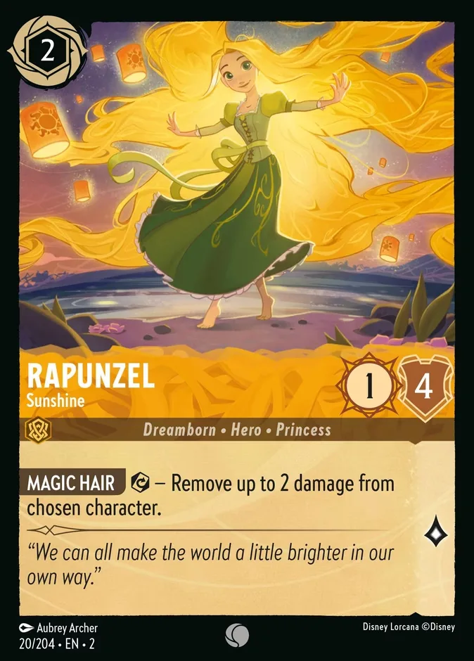 Rapunzel #20 Rise of the Floodborn Disney Lorcana card
