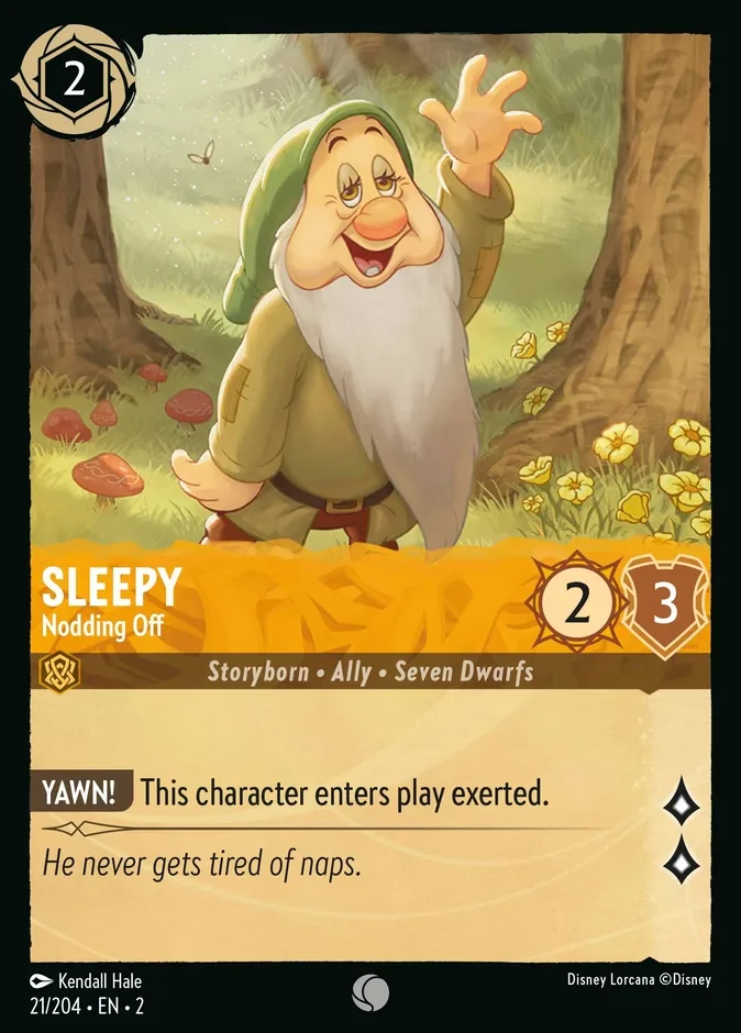 Sleepy #21 Rise of the Floodborn Disney Lorcana card